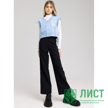 Брюки для девочки (BROSTEM) артикул 6015-2 размер 30/134-40/164 цвет темно-синий Брюки для девочки (BROSTEM) артикул 6015-2 размер 30/134-40/164 цвет темно-синий