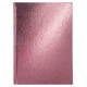 Записная книжка А5 твердая обложка 80 листов (Hatber) METALLIC Розовая бумвинил клетка/линия арт.80ЗКт5В5