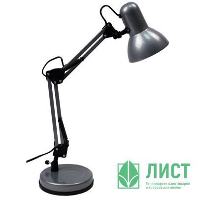 Светильник настольный на подставке Camelion (230V/60W/ЛОН) серебро арт.KD-313 для маникюра Светильник настольный на подставке Camelion (230V/60W/ЛОН) серебро арт.KD-313 для маникюра