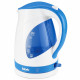 Чайник пластиковый 1,7л BBK, 2200Вт, белый/голубой, арт. EK1700P
