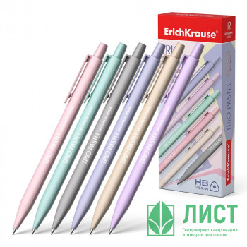 Карандаш механический 0,5мм ErichKrause Trio Pastel  арт.56013 (Ст.12) Карандаш механический 0,5мм ErichKrause Trio Pastel  арт.56013 (Ст.12)