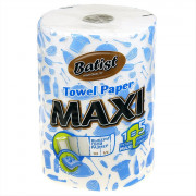 Полотенце бумажное 2-сл 1рулон 50м Batist maxi белые