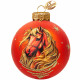 Шар стекло 10см (серия Символ года) "Конь златогривый 1" п/у арт.КУ-100-254013/1