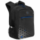 Рюкзак для мальчиков (Grizzly) арт.RB-356-2/2 черный светоотражающий 26х39х19 см