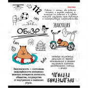 Тетрадь предметная 48 листов (Prof-Press) Капибара ОБиЗР тиснение лен арт.48-0041