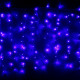 Гирлянда электрическая уличная занавес Дождь 2*6м 960LED "Мерцание" цвет синий (светлый провод) арт.183-048