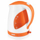 Чайник пластиковый 1,7л BBK, 2200Вт, белый/оранжевый, арт. EK1700P
