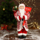 Игрушка декор. "Дед Мороз в красной клетчатой шубе с табличкой и подарками" 45см арт.6949621