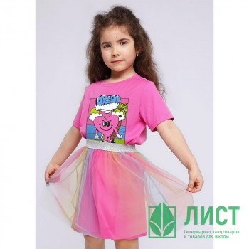 Футболка для девочки (CLE) артикул 836204/59кд_п р.28/104-32/128 цвет розовый Футболка для девочки (CLE) артикул 836204/59кд_п р.28/104-32/128 цвет розовый