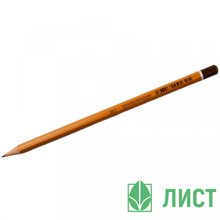 Карандаш чернографитный KOH-I-NOOR без ластика арт.1500 2Н