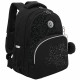 Рюкзак для девочек школьный (Grizzly) арт.RG-660-1/2 черный 27х40х20 см
