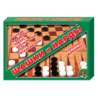 Игра настольная Шашки, Нарды большие (ДК) арт.1069
