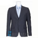 Костюм для мальчика (Bremer) Паркер пиджак классический/брюки зауженные размер 36/158 цвет черный/полоса