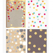 Пакет бумажный с ручкой "deVENTE.Горох" вертикальный 18*23*8см арт.9041016