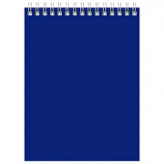 Блокнот А5 мягкая обложка на гребне 60 листов (BG) для конференций синий арт.Б5гр60 8589