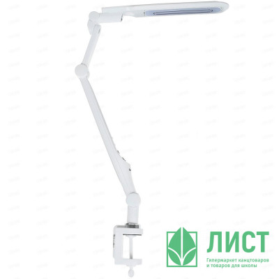 Светильник настольный на струбцине Camelion (230V/10W/LED) арт.KD-830 белый Светильник настольный на струбцине Camelion (230V/10W/LED) арт.KD-830 белый