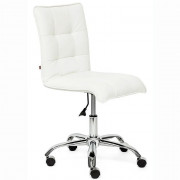 Кресло офисное детское ZERO без подлокотников кожзам, белый (36-01)