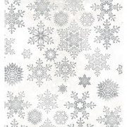 Бумага упаковочная 50*70см "Метель" цв.серебро арт.214-514