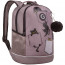 Рюкзак для девочек школьный (Grizzly) арт.RG-663-2/4 серый 28х38х18 см - 