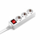 Сетевой удлинитель Buro BUPS3.3/W 3м (3 розетки) белый (пакет ПЭ)