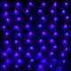 Гирлянда электрическая для дома сетка 1,5*1,5м 120LED цвет синий (светлый провод) 8режимов арт.183-402