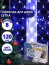 Гирлянда эл. д/дома сетка 1,5*1,5м 120LED цв.синий (св.провод) 8реж IP-20 арт.183-402 - 