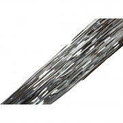 Дождь новогодний двуслойный прямой  20*100см цв.серебро