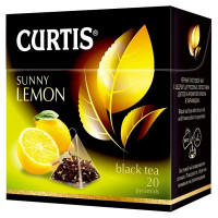 Чай Curtis пирамидки 20пак. Sunny Lemon чёрный с ароматом лимона (Ст.12)