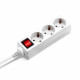 Сетевой удлинитель Buro BUPS3.5/W 5м (3 розетки) белый (пакет ПЭ)