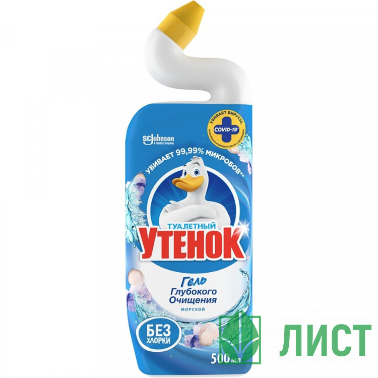 Чистящее средство  для сантехники ТУАЛЕТНЫЙ УТЕНОК 500мл Морской