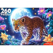 Пазл 260 элементов Лунный леопард (РК) арт.Ф260-7613