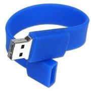 Флеш диск 8GB USB 2.0 браслет силиконовый синий