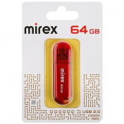 Флеш диск 64GB USB 2.0 Mirex Candy красный