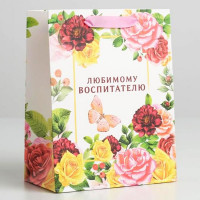 Пакет подароч.бумаж. 18*23*10см «Любимому воспитателю» арт.5284125