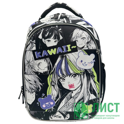 Рюкзак для девочек школьный CENTRUM Аниме Улыбка (Smile) 40х32х16 см арт.74102 Рюкзак для девочек школьный CENTRUM Аниме Улыбка (Smile) 40х32х16 см арт.74102
