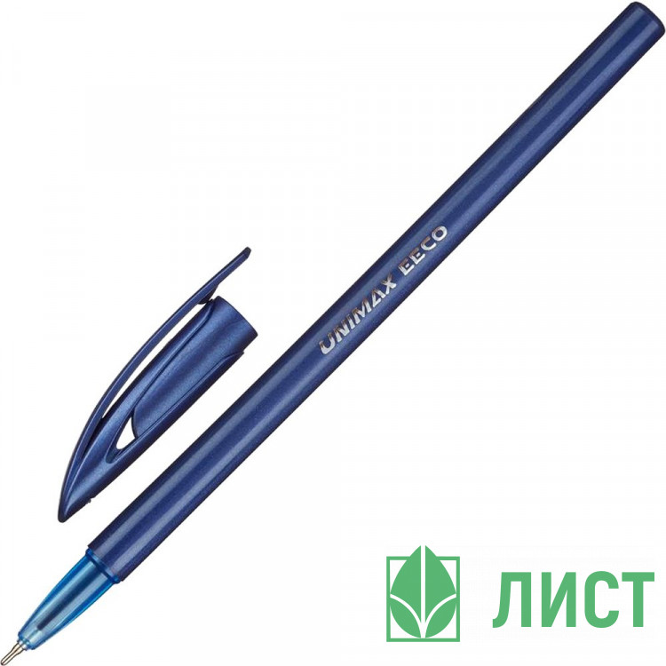 Ручка шариковая непрозрачный корпус (Unimax) ЕЭКО (EECO) синий, 0,7мм, игла, масло арт.722462 (Ст.50)