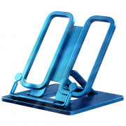 Подст. д/книг (ErichKrause) Base Ice Metallic пластик синяя 19х23,5х1,5 см арт.58050