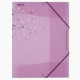 Папка на резинке А4 35мм пластиковая 0,40мм розовая deVENTE Crystal Dream арт.3070900 (Ст.60)