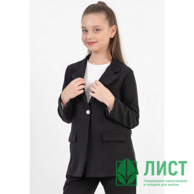 Жакет для девочки (DMB) арт.0041 размер 34/134-38/146 цвет черный Жакет для девочки (DMB) арт.0041 размер 34/134-38/146 цвет черный