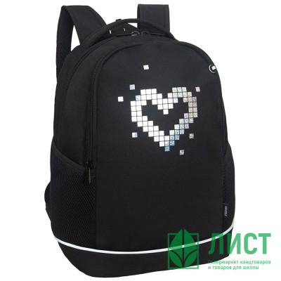Рюкзак для девочек школьный (Grizzly) арт.RG-663-4/2 чёрный - голографический 28х38х18 см Рюкзак для девочек школьный (Grizzly) арт.RG-663-4/2 чёрный - голографический 28х38х18 см