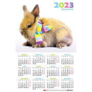 Календарь настен. листовой 2023г Хатбер "Год кролика" 29*44см арт. Кл3_27159
