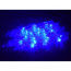 Гирлянда электрическая для дома фигурная 2,5м*20см 24LED "Сосулька" цвет синий (светлый провод) 8режимов арт.183-115 - 