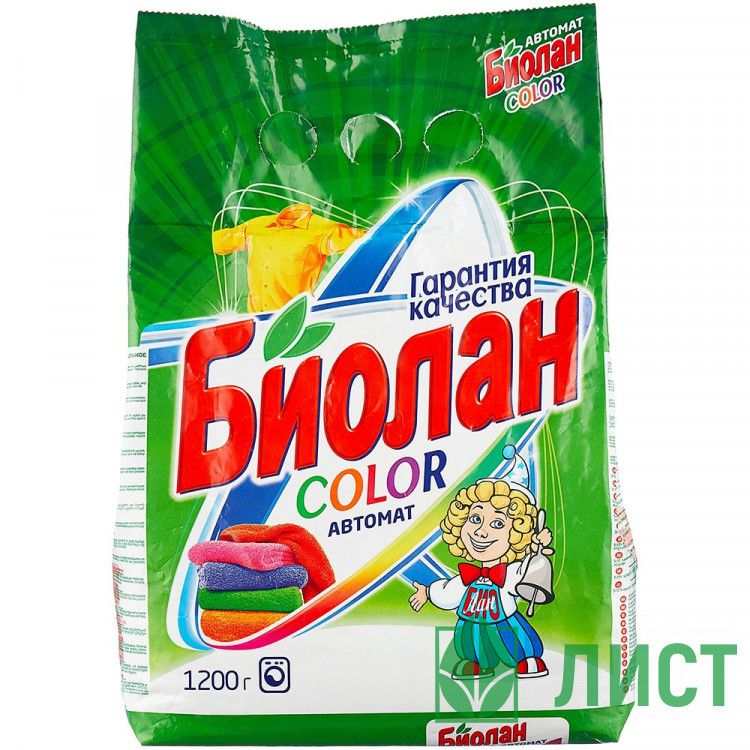 Стиральный порошок Биолан 1200г Автомат Колор