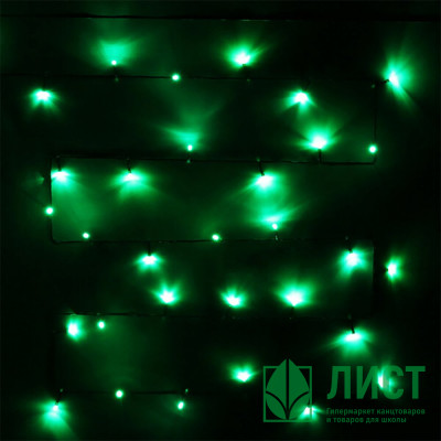 Гирлянда электрическая для дома точечная 7,5м 80LED цвет зеленый (зеленый провод) 8режимов арт.183-809 Гирлянда электрическая для дома точечная 7,5м 80LED цвет зеленый (зеленый провод) 8режимов арт.183-809