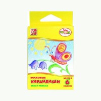 Мелки восковые (ЛУЧ) КРОХА 6 цветов треугольные арт.12С870-08