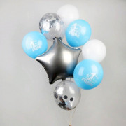 Набор шаров для оформления "1 годик. Для мальчика" 9шт/наб. арт.4585920