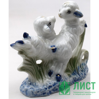 юСтатуэтка СИМВОЛ ГОДА &quot;Два козленка&quot; 10,5*4*8,5см арт.S1890237 юСтатуэтка СИМВОЛ ГОДА "Два козленка" 10,5*4*8,5см арт.S1890237