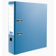 Папка-регистратор 80мм (+/-5) ПВХ с 2 сторонней обтяжкой, металлический уголок, голубая, разобранная