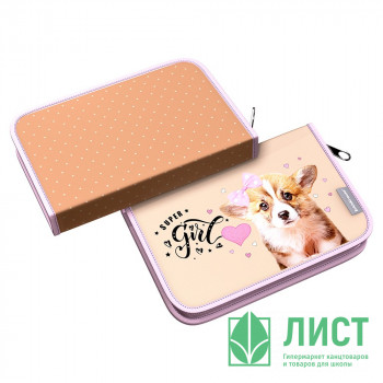Пенал 1 отделение (ErichKrause) Corgi Puppy 205х135мм арт.60219 Пенал 1 отделение (ErichKrause) Corgi Puppy 205х135мм арт.60219