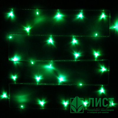 Гирлянда электрическая для дома точечная 5,5м 50LED цвет зеленый (светлый провод) 8режимов арт.127-017 Гирлянда электрическая для дома точечная 5,5м 50LED цвет зеленый (светлый провод) 8режимов арт.127-017